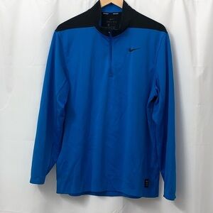 Women’s Nike Golf Half Zip Blue & Black Pullover Size Large EUC